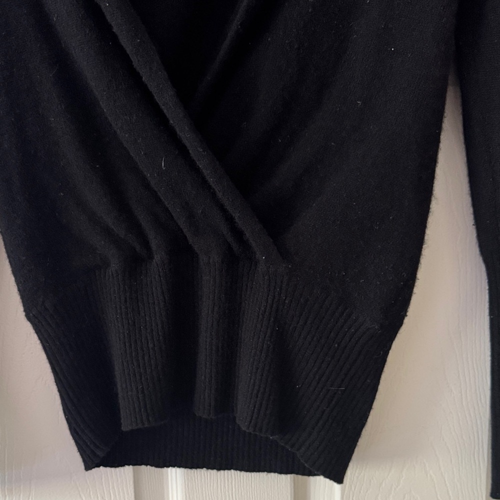 Bebe Women's Elegant Black Cowl Neck Sweater - Picture 3 of 6